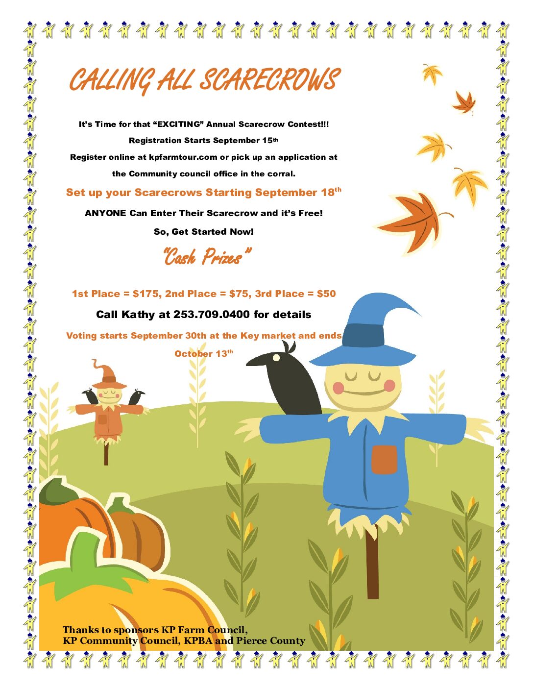 scarecrow contest flyer